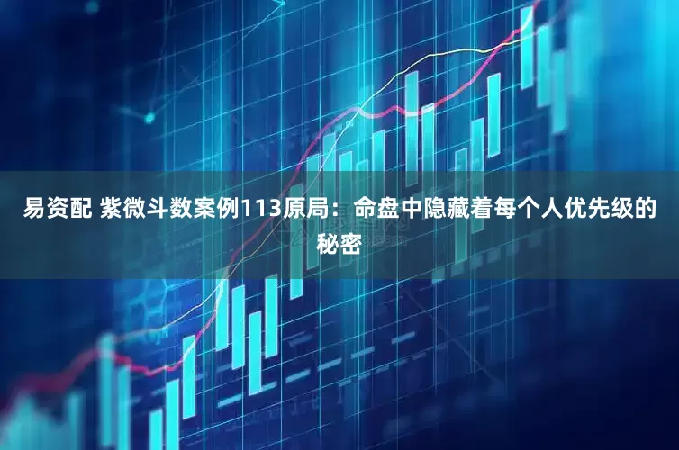 易资配 紫微斗数案例113原局：命盘中隐藏着每个人优先级的秘密