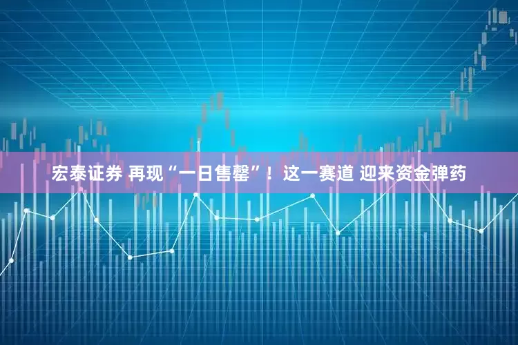 宏泰证券 再现“一日售罄”！这一赛道 迎来资金弹药
